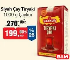 ÇAYKUR SİYAH ÇAY TİRYAKİ 1 KG